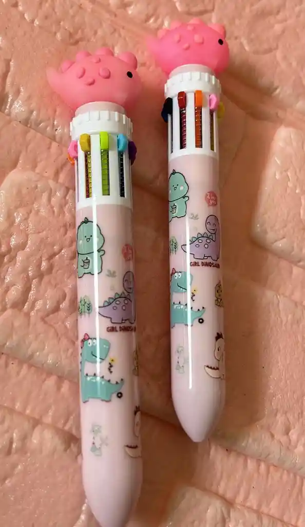 Lapicero 10 Minas Dino Rosado