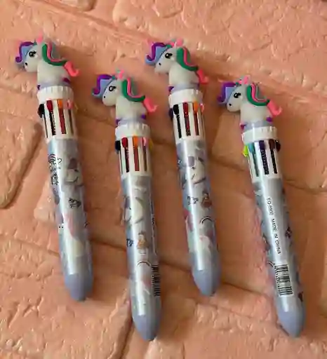 Lapicero 10 Minas Unicornio Azul