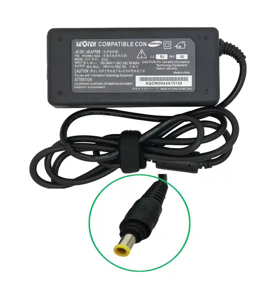 Cargador Samsung 19v 3.16a-60w (im2) Homologado 5.3*3.0mm