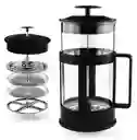 Prensa Francesa Cafetera De Vidrio Borosilicato 1000ml Con Filtro Fino