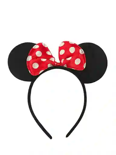 Diadema Niña Balaca Vincha Minnie Lazo Rojo Para Hora Loca, Halloween, Carnaval