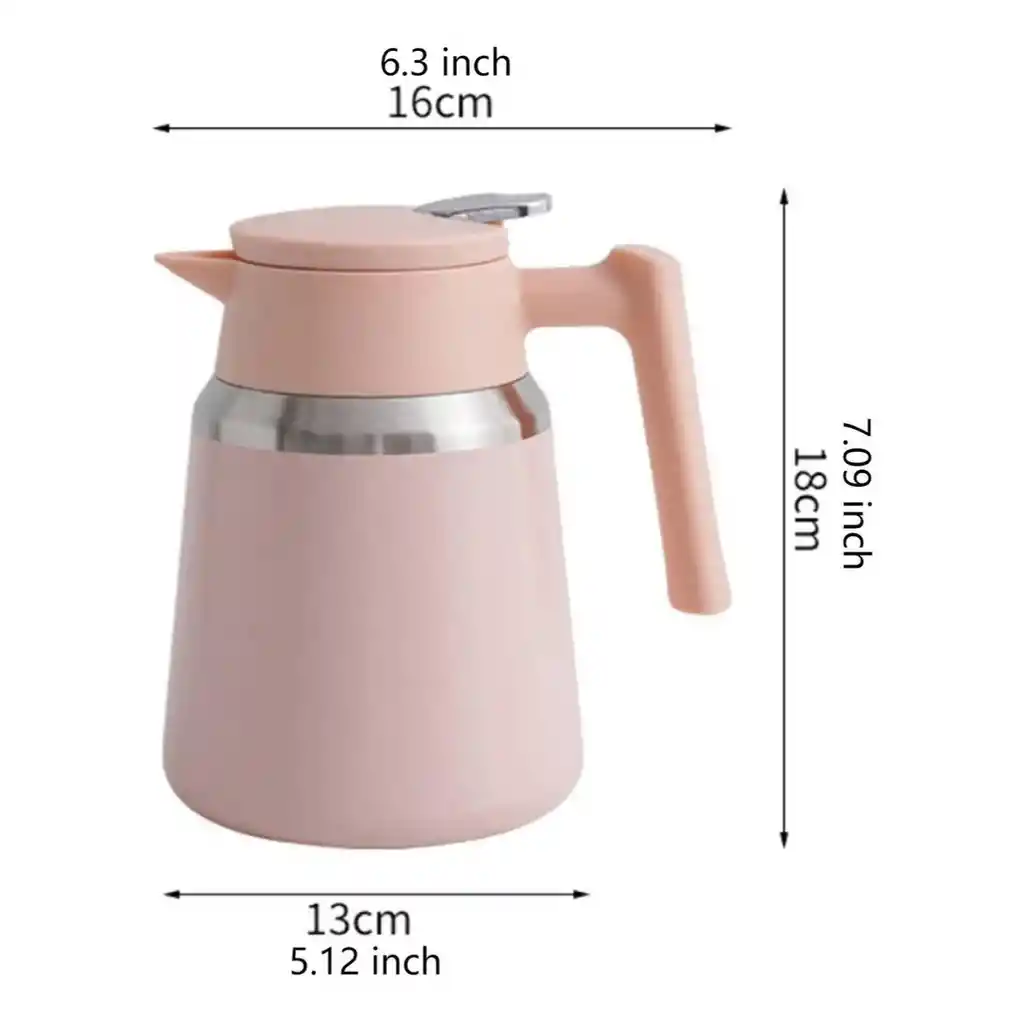 Tetera Térmica 1.1 L Acero Inoxidable Jarra Para Té Café Y Aromaticas