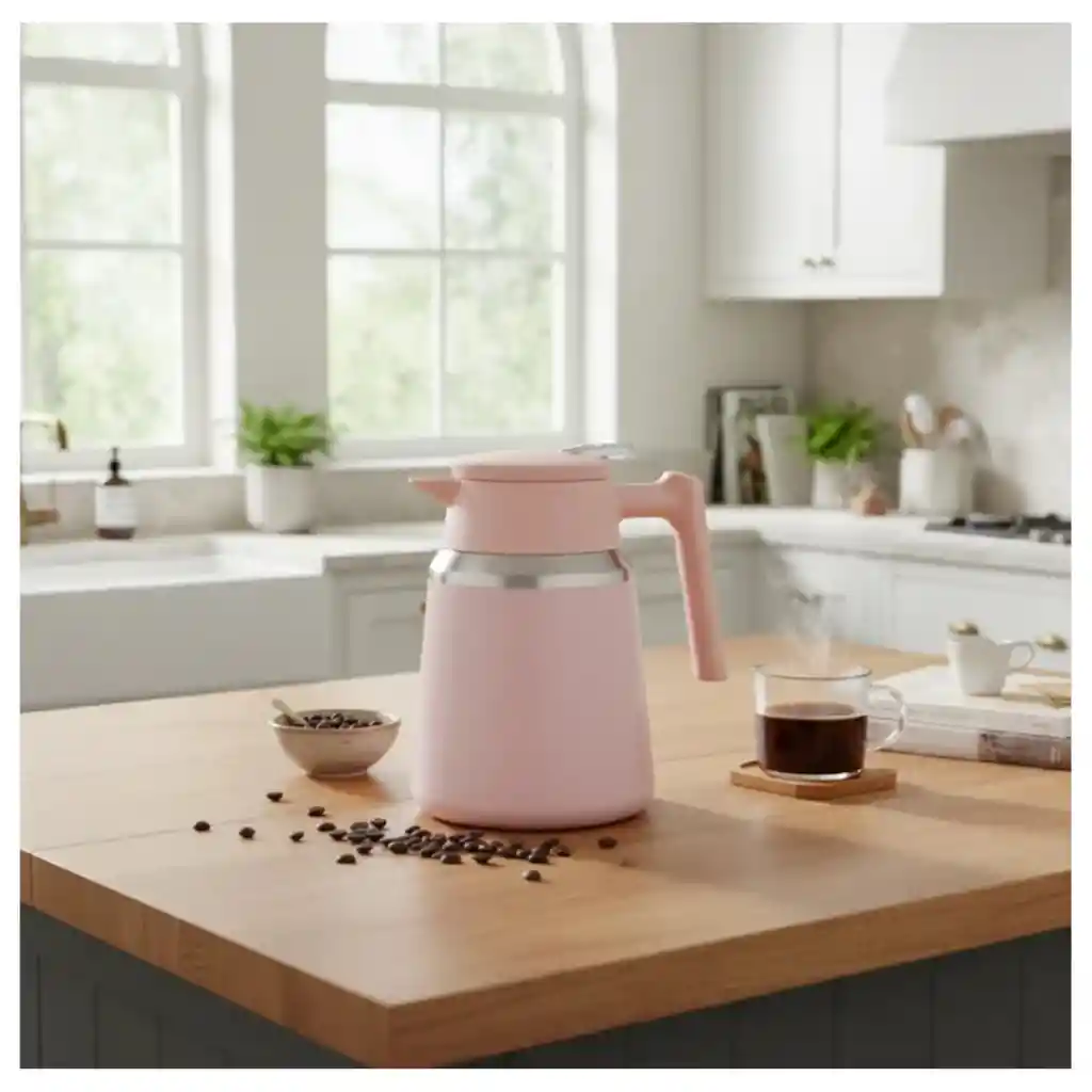 Tetera Térmica 1.1 L Acero Inoxidable Jarra Para Té Café Y Aromaticas
