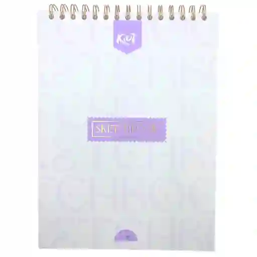 Sketchbook Kiut O Bitacora, Hojas Blancas Y De Puntos - Blue Vibes