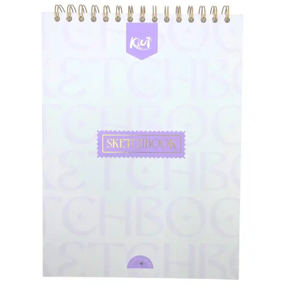 Sketchbook Kiut O Bitacora, Hojas Blancas Y De Puntos - Blue Vibes