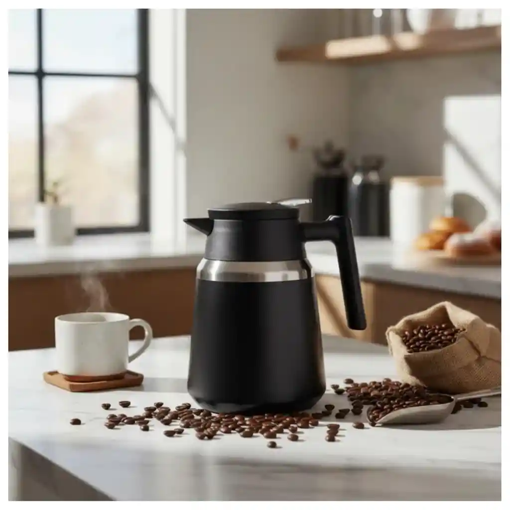 Tetera Térmica 1.1 L Acero Inoxidable Jarra Para Té Café Aromaticas