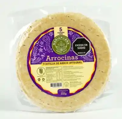 Tortilla Arroz Integral Crocante X5 Und Mariapilera