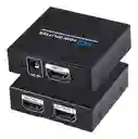 Splitter Hdmi 2 X 1 Multipuerto 2 Salidas + Cargador