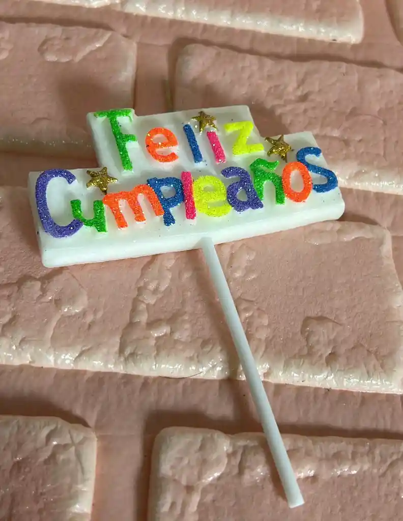 Vela Feliz Cumpleaños Neon Tablero