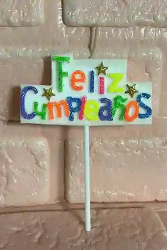 Vela Feliz Cumpleaños Neon Tablero