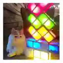 Lámpara De Mesa Led Tipo Tetris 7 Colores