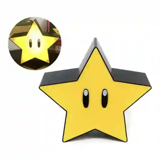 Lámpara De Estrella Recargable Super Mario
