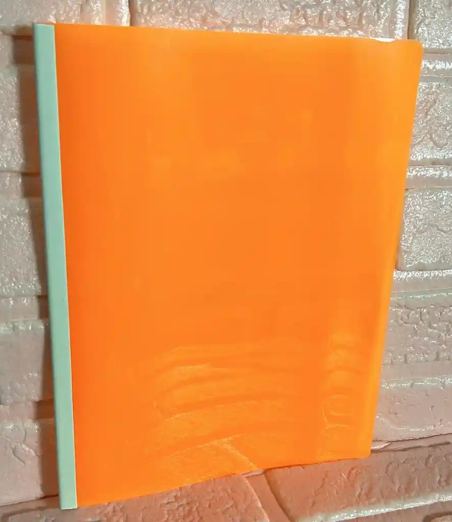 Carpeta Bisel Carta Naranja Neon
