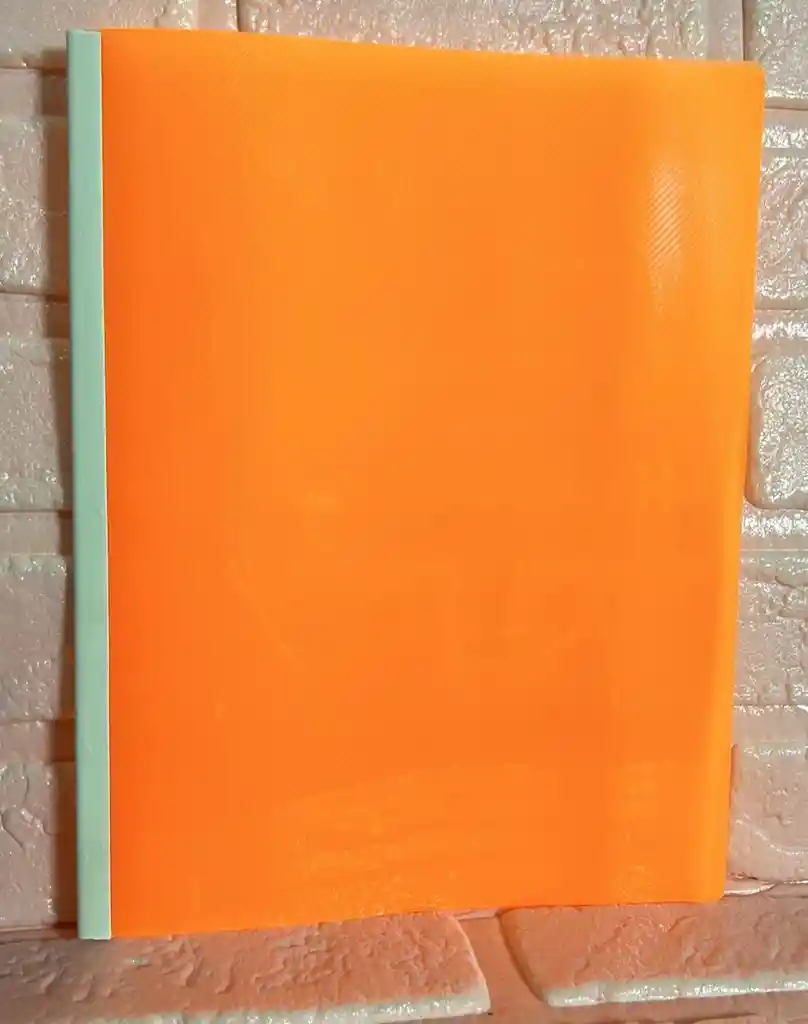 Carpeta Bisel Carta Naranja Neon
