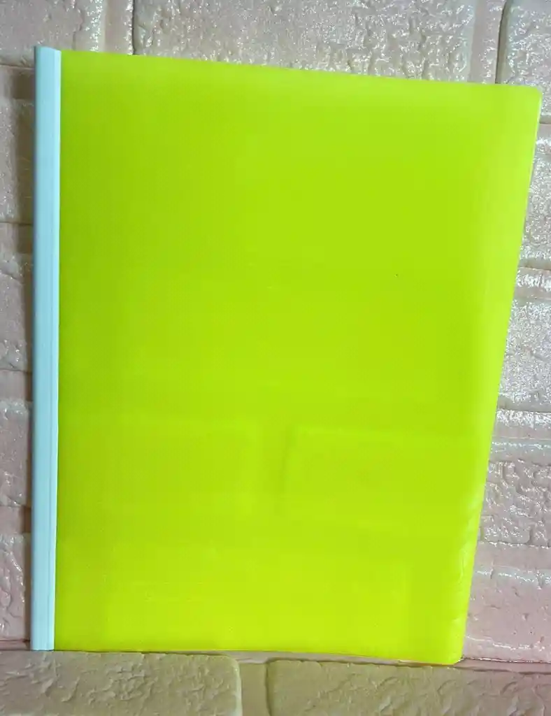 Carpeta Bisel Carta Amarilla Neon