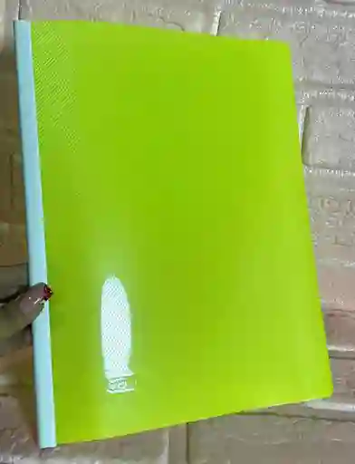 Carpeta Bisel Carta Amarilla Neon