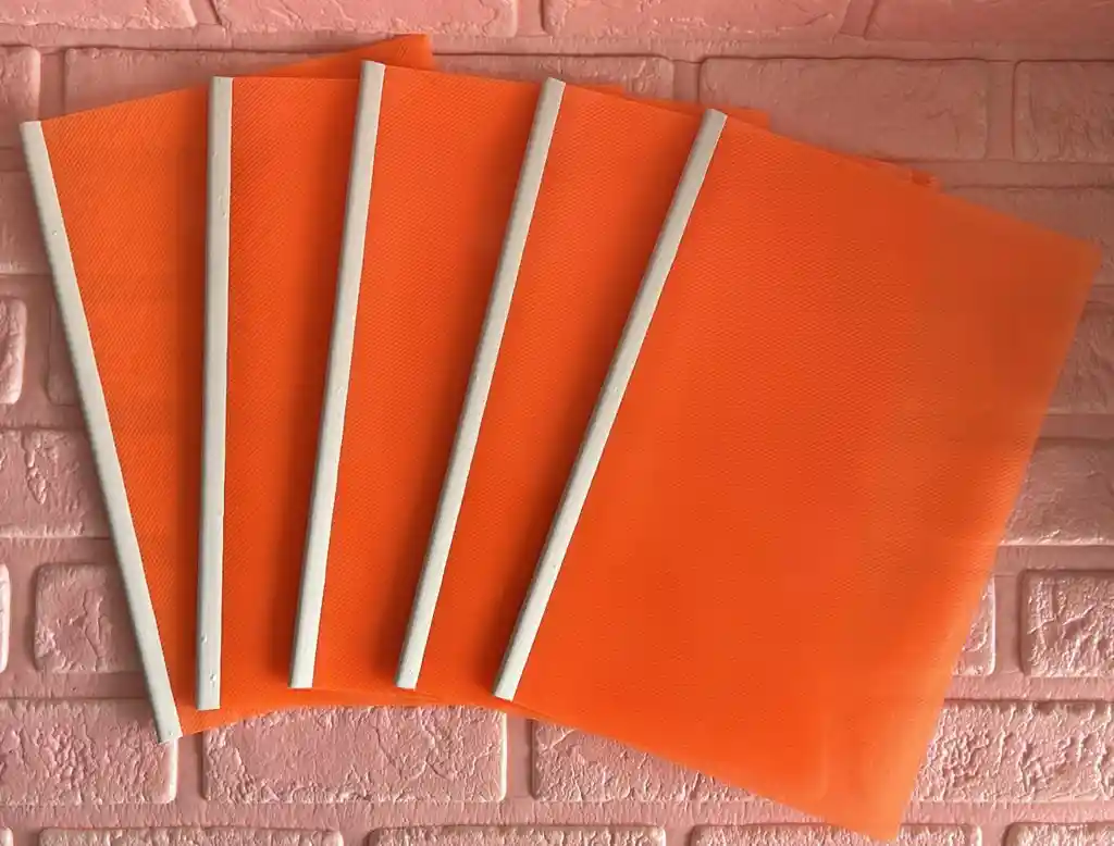 Carpeta Bisel Oficio Naranja Neon