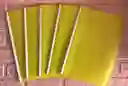 Carpeta Bisel Oficio Amarillo Neon