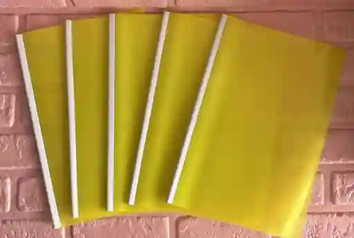 Carpeta Bisel Oficio Amarillo Neon