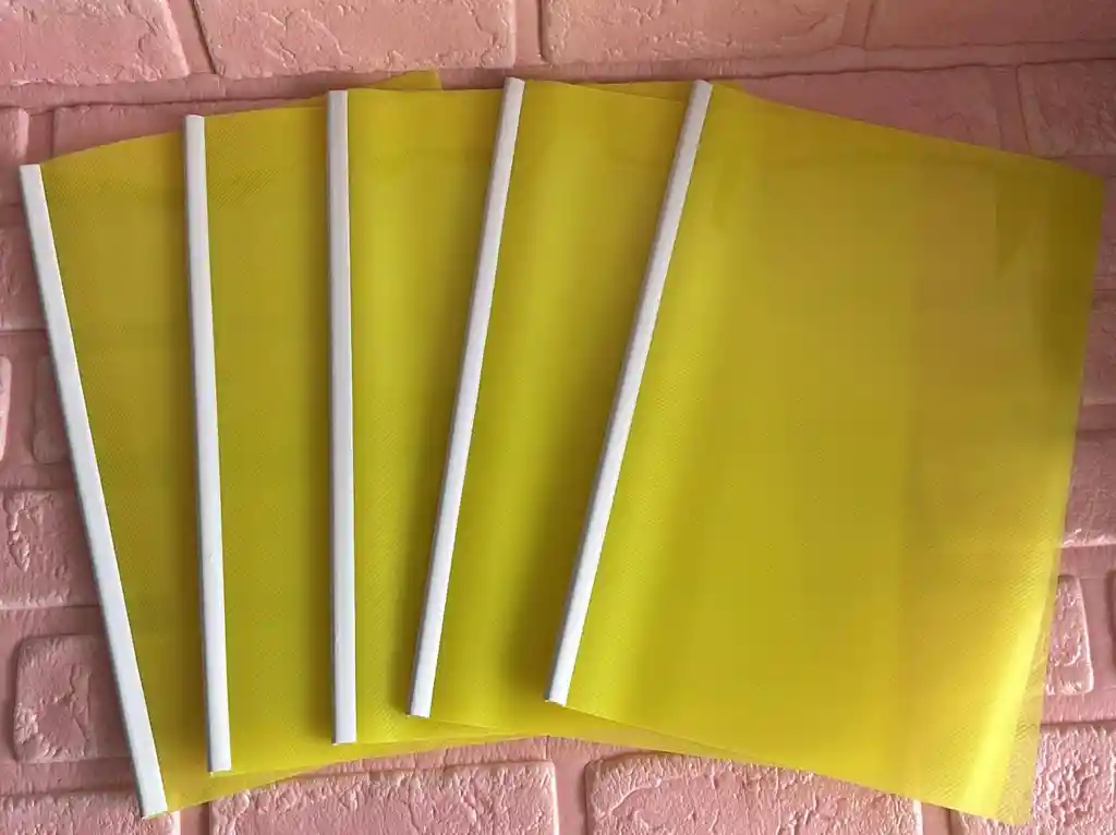 Carpeta Bisel Oficio Amarillo Neon