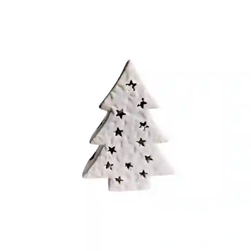 Adorno Arbol Expressions Con Luz 11x5cm Blanco Dolomita