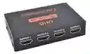 Divisor Hdmi Splitter 4k 1x4 Versión 4kx2k 3d