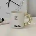Pocillo Taza Mug Diseño Morning Hello Agarre Bolas