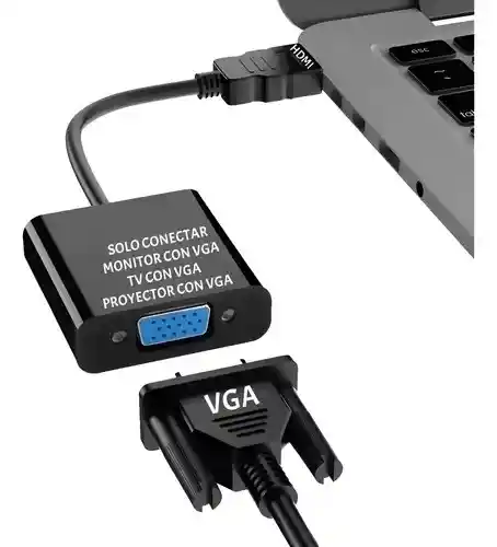 Adaptador Convertidor Cable Hdmi A Vga 1080p