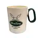 Pocillo Taza Beige Shallow Plastico