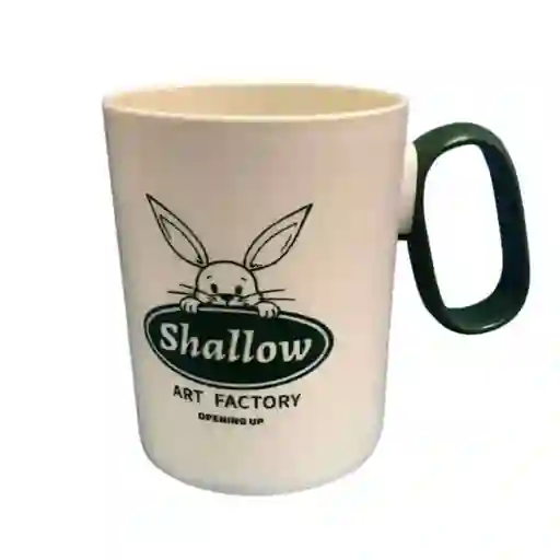 Pocillo Taza Beige Shallow Plastico