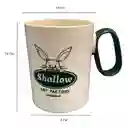 Pocillo Taza Beige Shallow Plastico