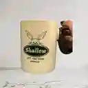 Pocillo Taza Beige Shallow Plastico