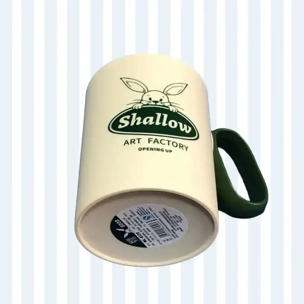 Pocillo Taza Beige Shallow Plastico