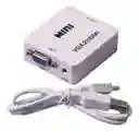 Convertidor / Adaptador Vga A Hdmi + Audio - Pc Y Portátiles