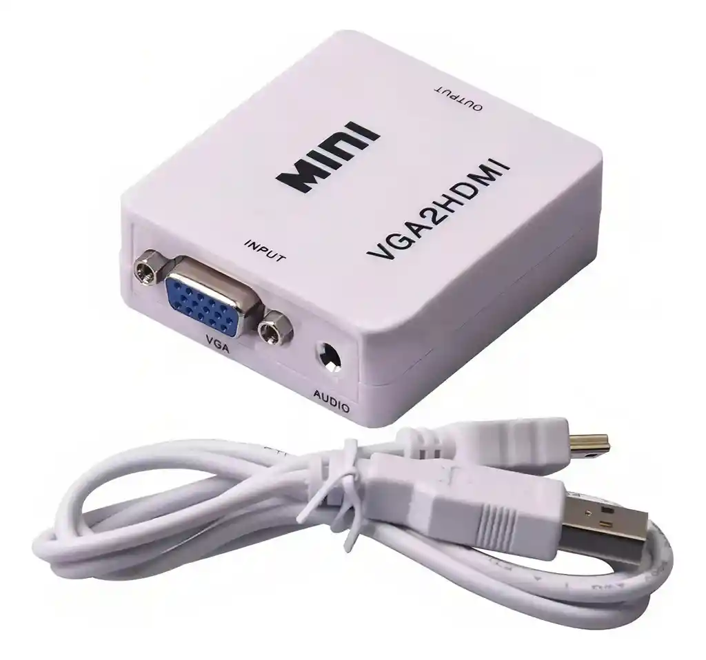 Convertidor / Adaptador Vga A Hdmi + Audio - Pc Y Portátiles