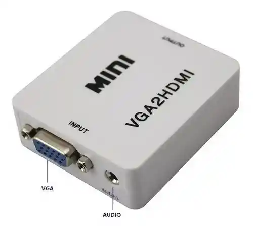 Convertidor / Adaptador Vga A Hdmi + Audio - Pc Y Portátiles