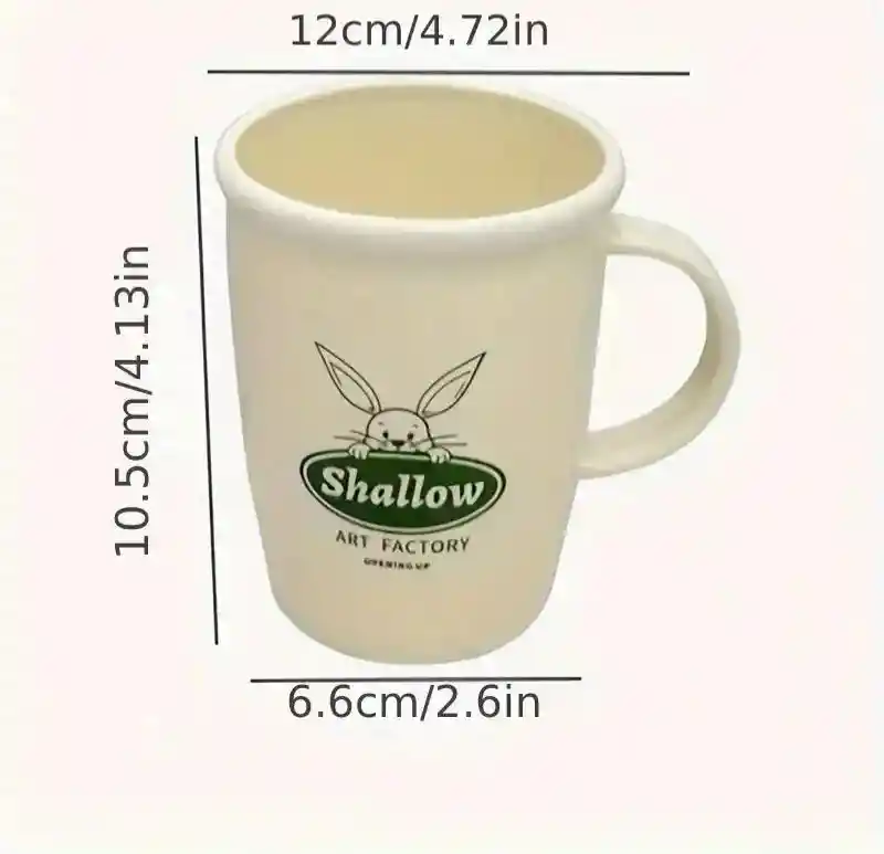 Pocillo Taza Vaso Cocina Conejo Beige