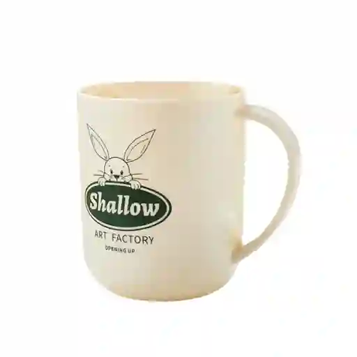 Pocillo Taza Vaso Cocina Conejo Beige
