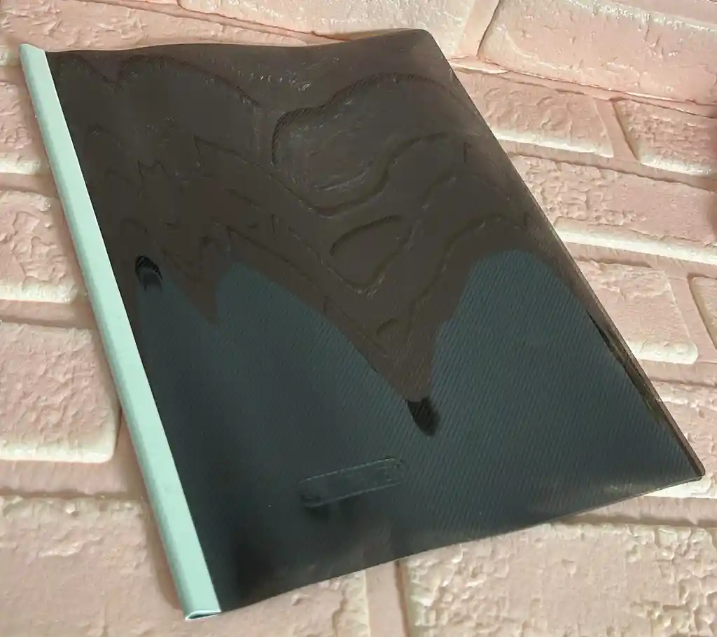 Carpeta Bisel Carta Negra