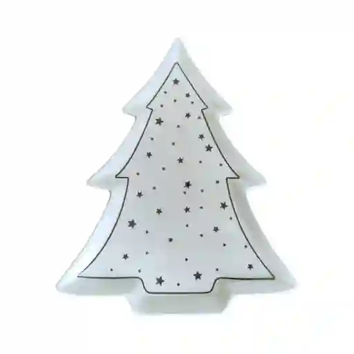 Bandeja Decorativa Expressions Arbol 25x1cm Blanco Dolomita