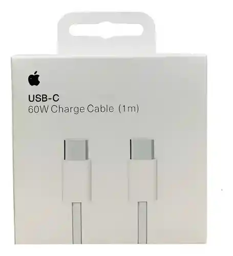 Cargador Adaptador 25w Iphone Tipo C / Carga Rápida + Cable 1 Metro Usb C A Usb C Para Iphone 15 60w
