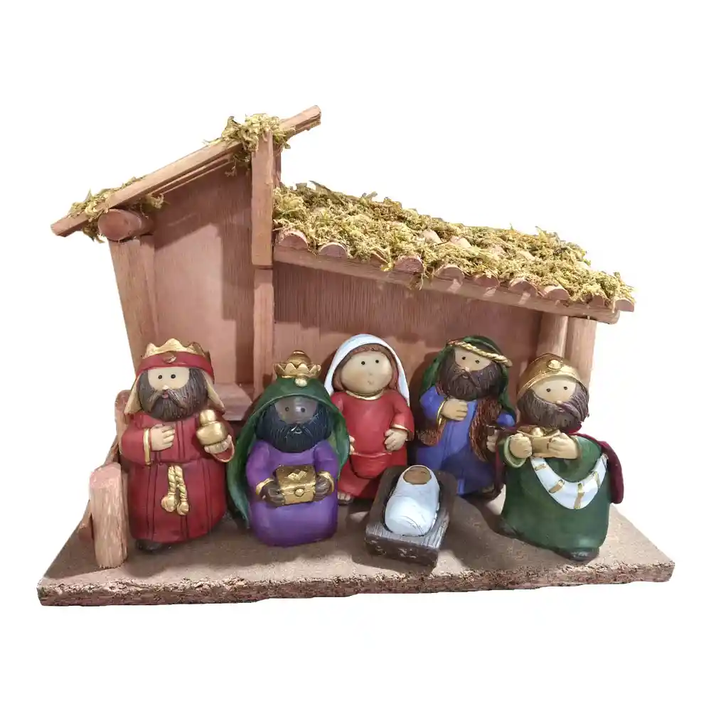 Pesebre Expressions 25x11cm Poliresina