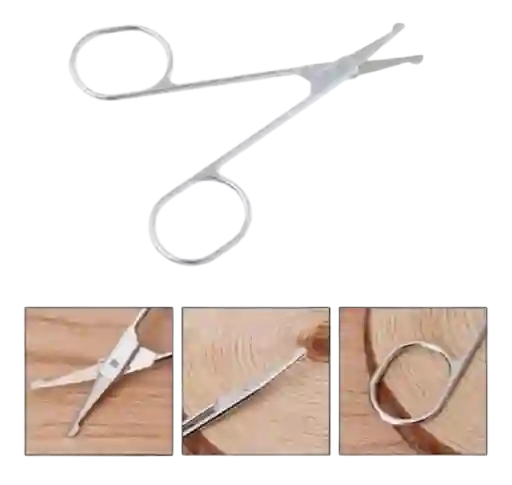 Tijera Punta Redonda Para Nariz