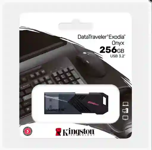 Memoria Usb 3.2 Kingston Datatraveler Exodia M 256gb Negra