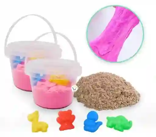 Juego De Arena Moldeable De Colores