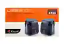 Parlante Para Pc Multimedia K500 Kisonli Usb Auxiliar Negro