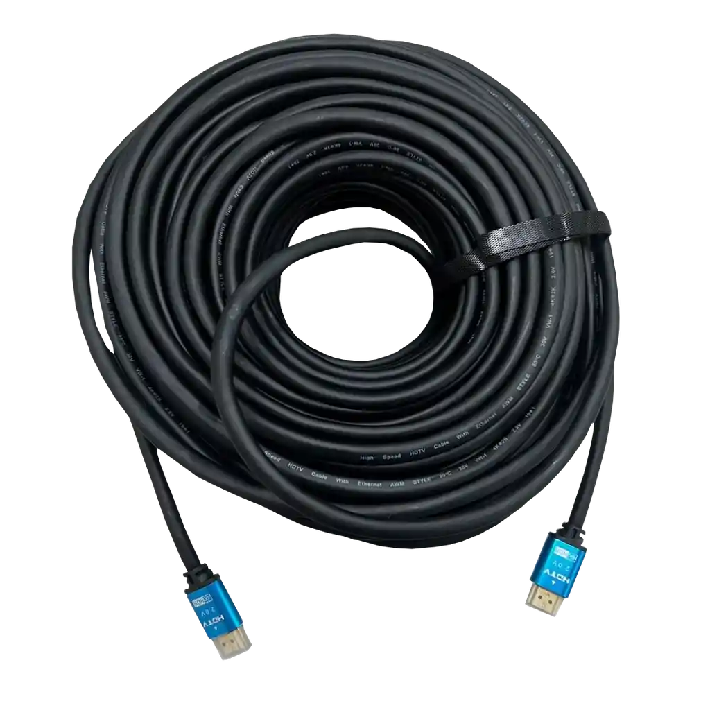 Cable Hdmi A Hdmi Redondo 4k 25 Mts