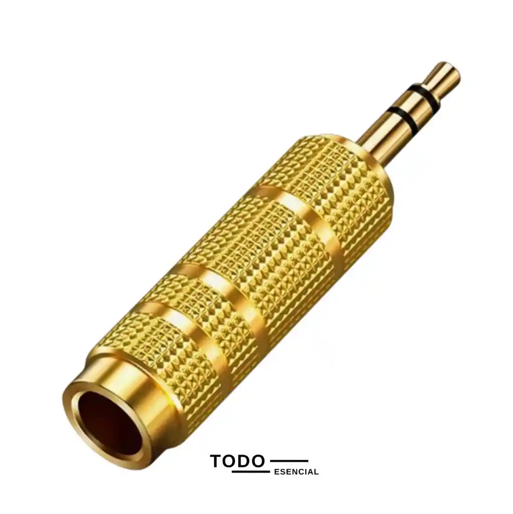 Adaptador Convertidor De Audio Jack 6.5mm A 3.5mm