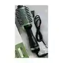 Cepillo Secador Cepillo Giratorio De Aire Caliente Para Cabello One - Step C Color Verdes Y Marrón