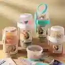 Juego Vaso Con Recipiente Ensalada O Yogur Y Cuchara